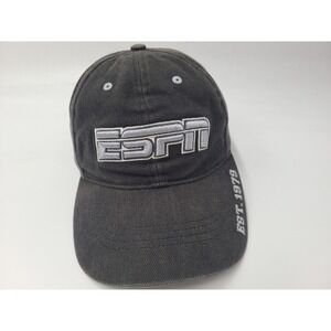 Vintage ESPN Est 1979 SportsCenter Adjustable Hat Cap Cotton Dad Men Women Black
